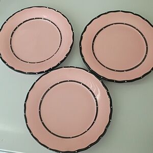 There's Only 3 But Oh So Rare "Country French" Or "Happy Eating" Plates